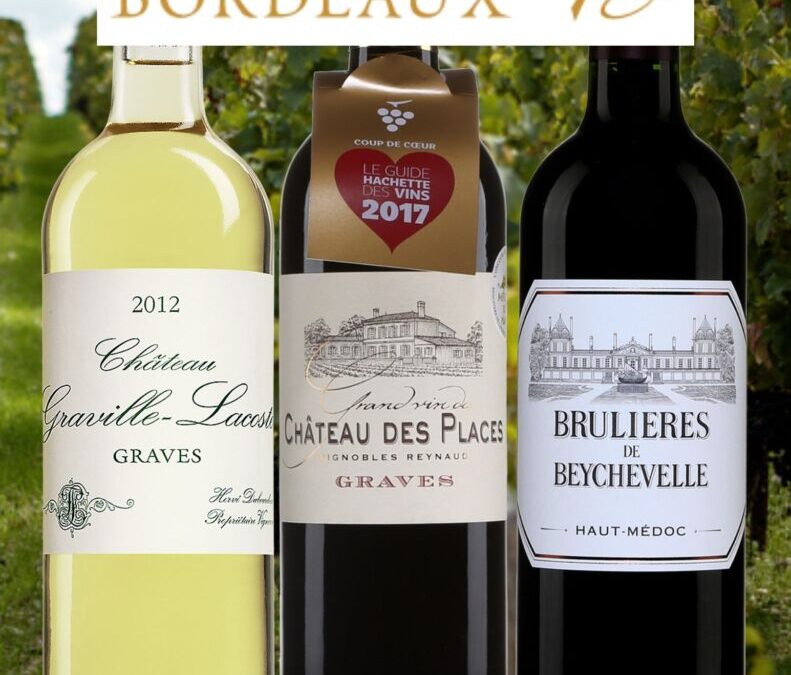 Je vous suggère ces 3 vins des appellations Graves et Haut Médoc !