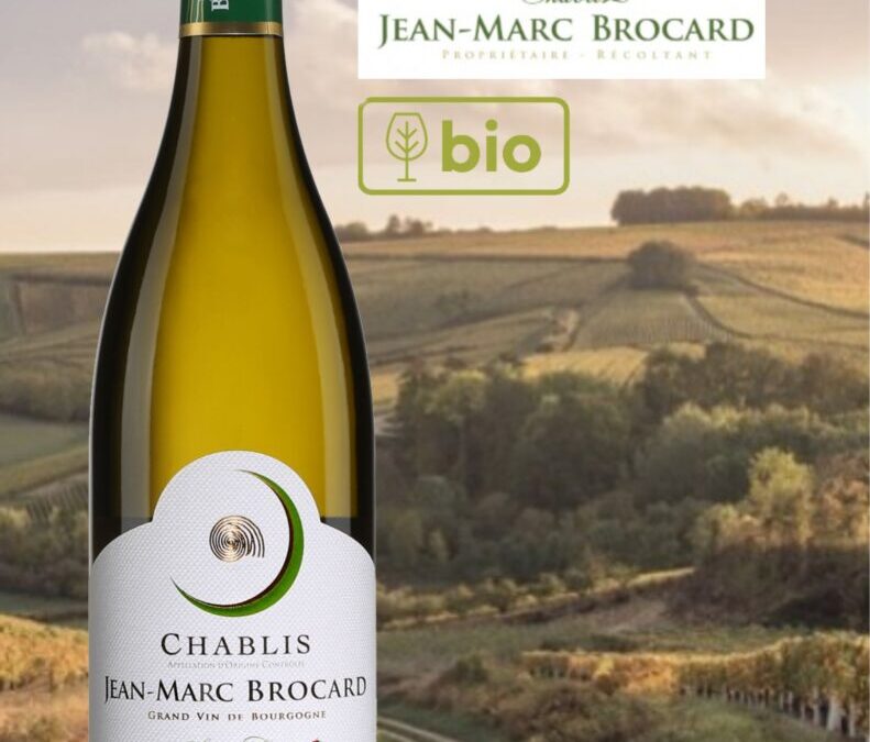 Un vin de Chablis cristallin d’une belle pureté aromatique. Jean-Marc Brocard, Vieilles Vignes de Sainte Claire.