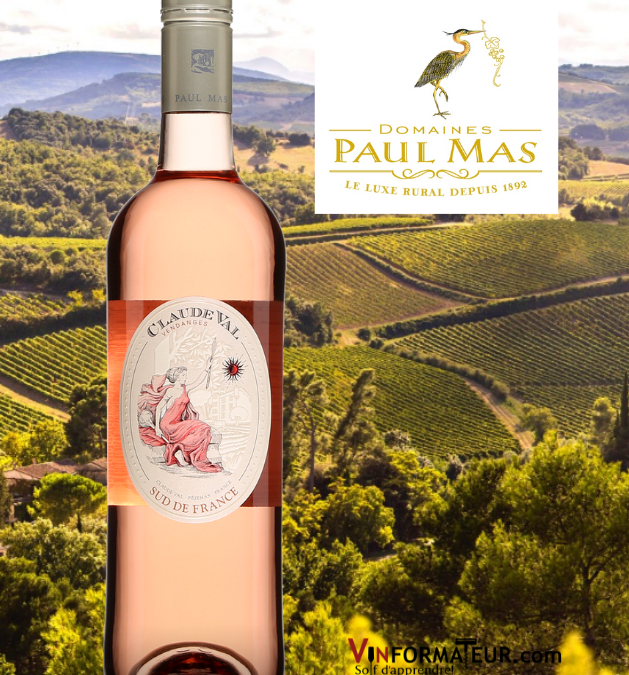 Délicieux vin rosé du Languedoc! Claude Val, 2020.