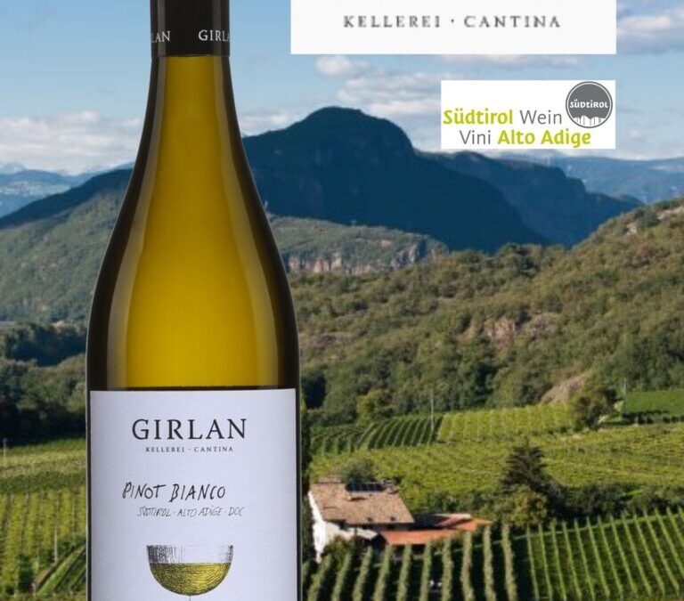Un Pinot Bianco vif, tendu et croquant à souhait! Cantina Girlan, 2022.