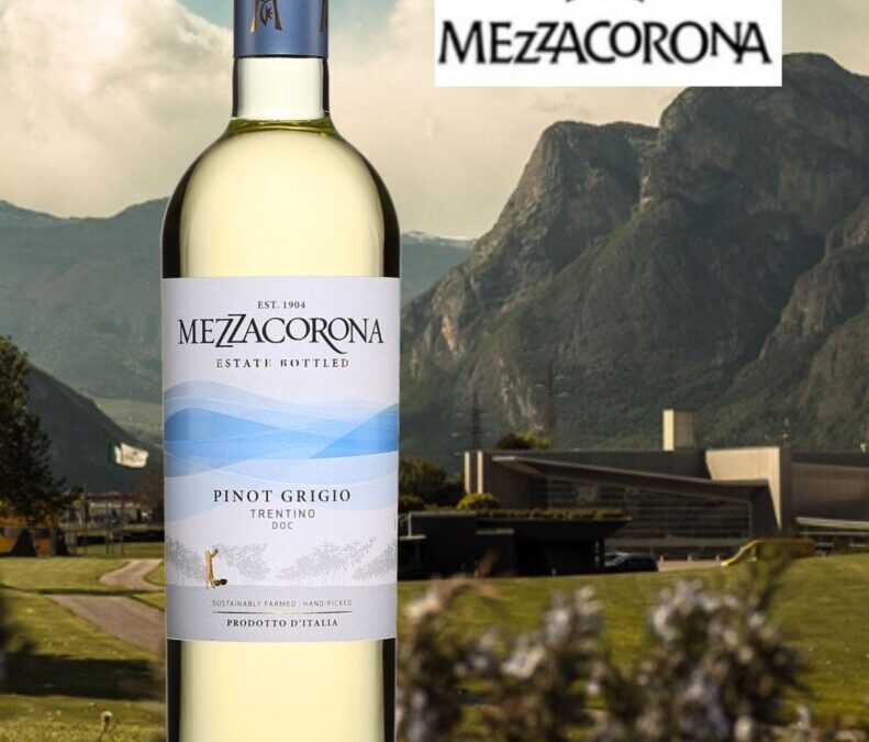 Un Pinot Grigio éclatant, vif et plein d’énergie! Mezzacorona 2020.