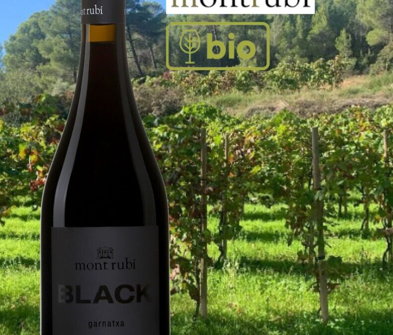Un vin rouge bio du Penedès d’une fraîcheur et d’un goût étonnants! Black de Mont Rubi.