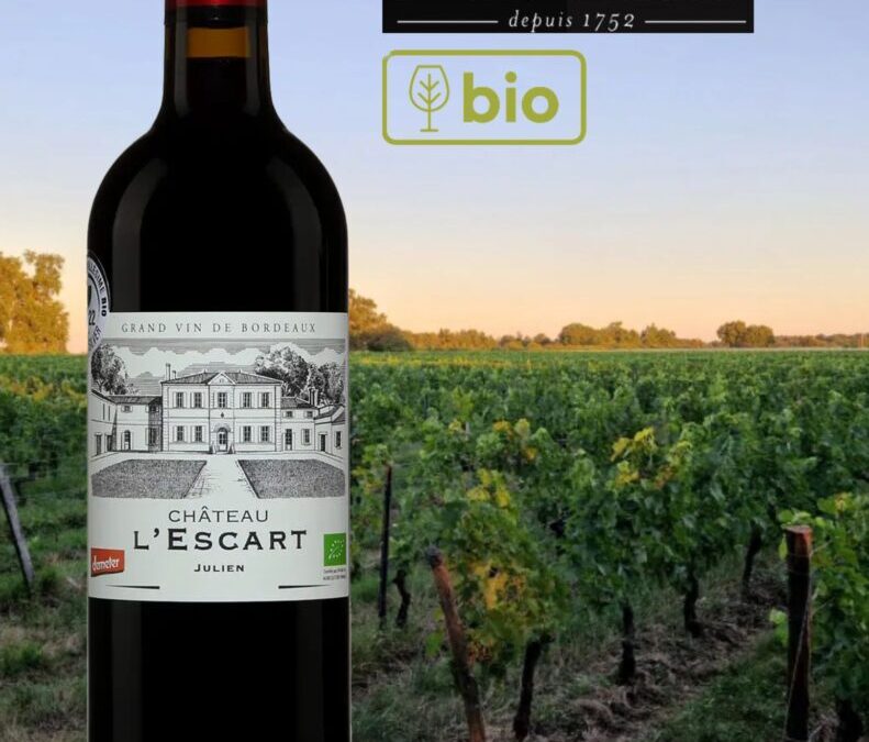 Château L’Escart, Cuvée Julien, vin rouge bio, 2021.