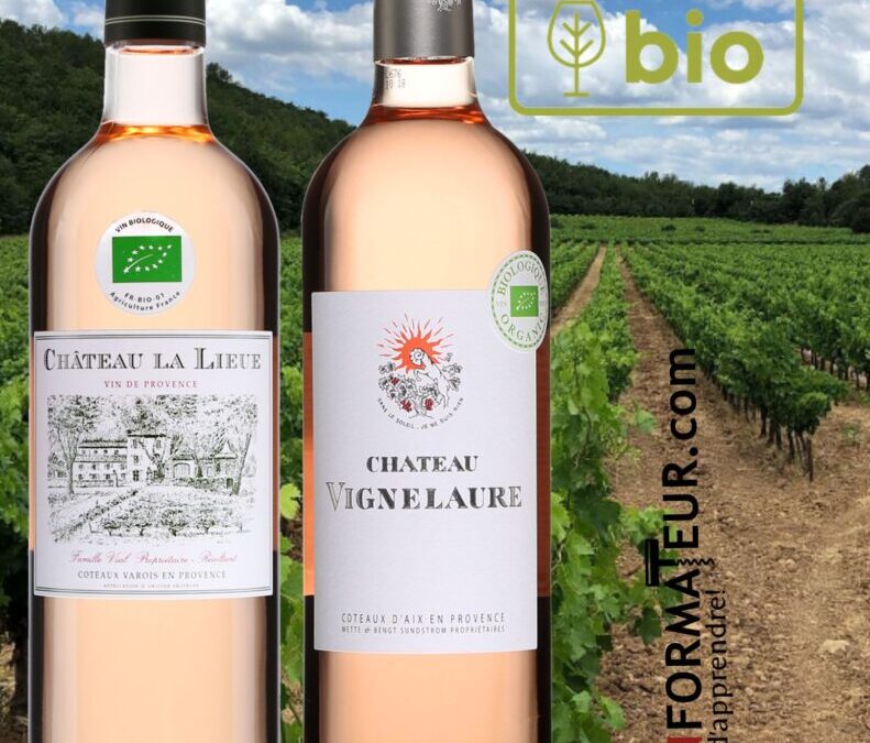 Deux vins rosés gastronomiques et bio!