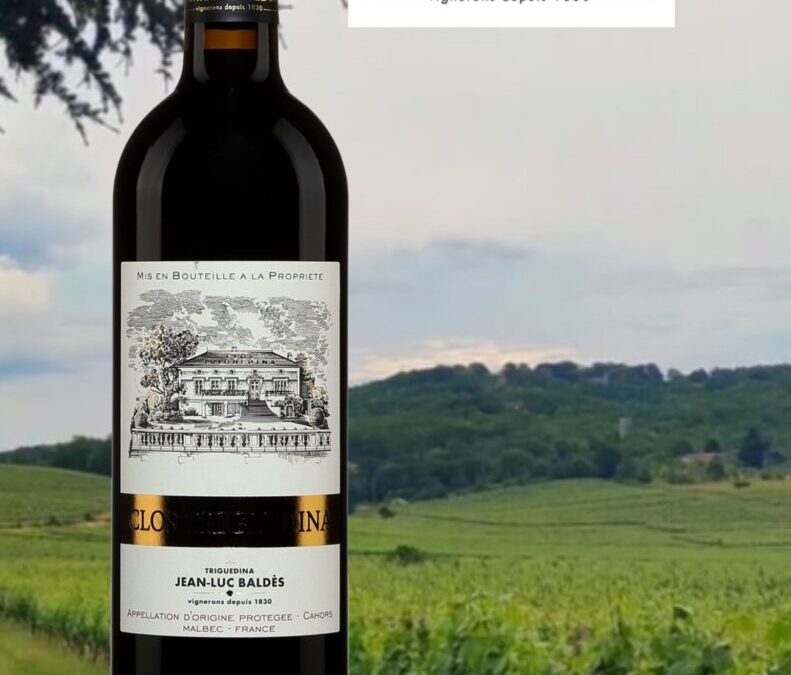Un Malbec de Cahors généreux, fruité et un brin costaud. Clos Triguedina, 2019.