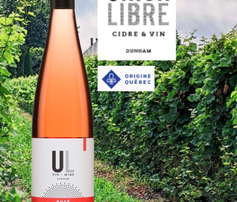 Un très beau rosé du Québec pour célébrer notre Fête Nationale!l Union Libre 2022.