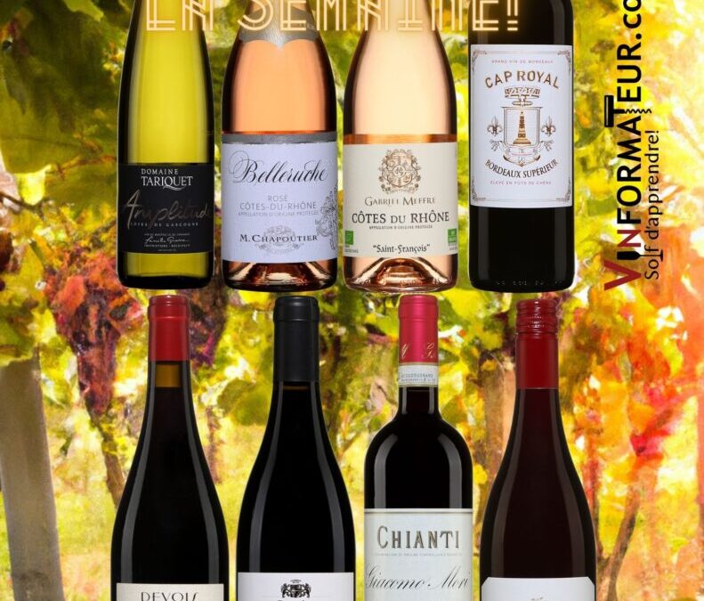 Les vins de la semaine!